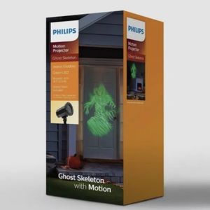 Philips Halloween Ghost Skeleton Apparition Motion Projector Green LED